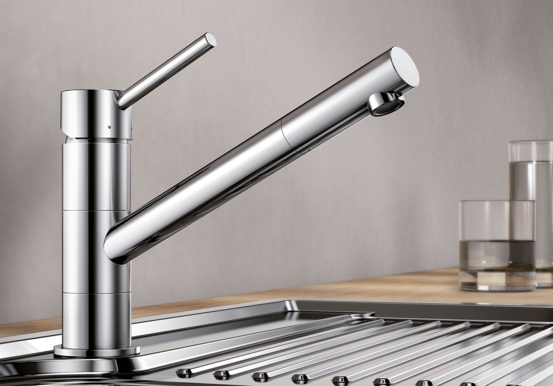 BLANCO KANO metallische Oberfläche Hochdruck chrom 521502