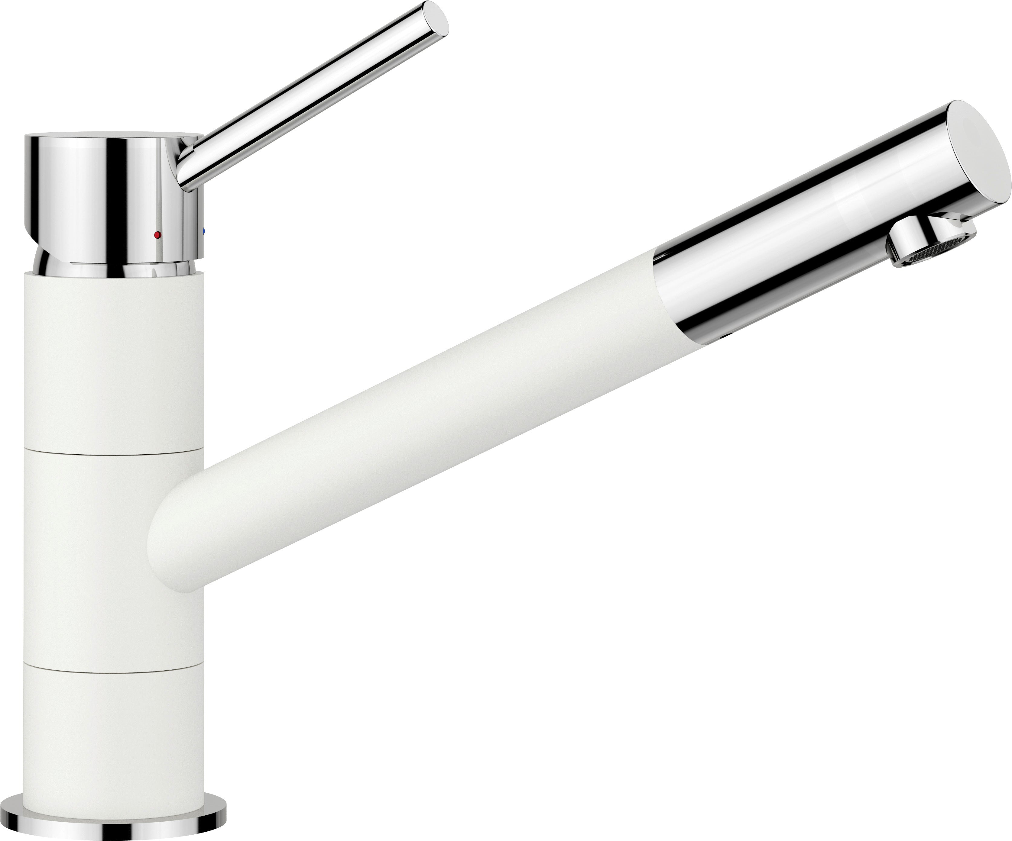 BLANCO KANO SILGRANIT-Look zweifarbig Hochdruck silgranitweiß/chrom 525030