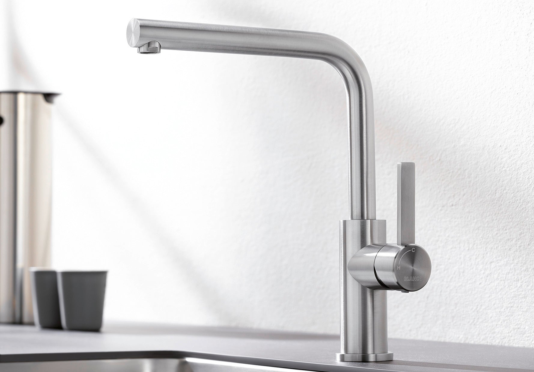 BLANCO LANORA metallische Oberfläche Hochdruck Edelstahl gebürstet 523122