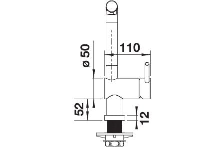 BLANCO LINUS-S-F metallische Oberfläche Niederdruck chrom 514276