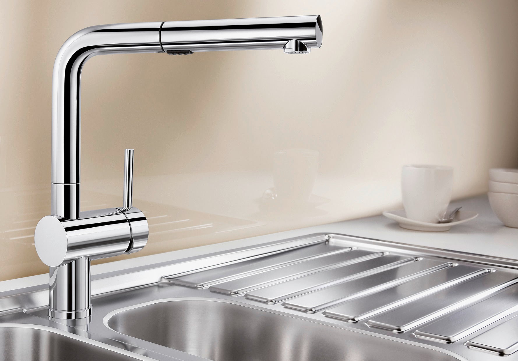 BLANCO LINUS-S Vario metallische Oberfläche Hochdruck chrom 518406