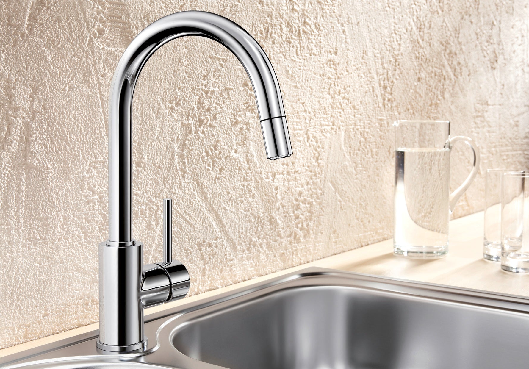 BLANCO MIDA-S metallische Oberfläche Hochdruck chrom 521454