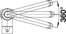 BLANCO MIDA-S metallische Oberfläche Hochdruck chrom 521454