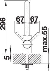 BLANCO MILA-S metallische Oberfläche Niederdruck chrom 521466