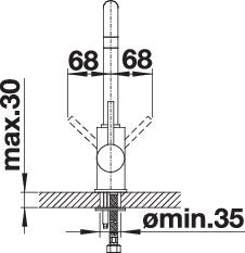 BLANCO MILI metallische Oberfläche Hochdruck chrom 519413