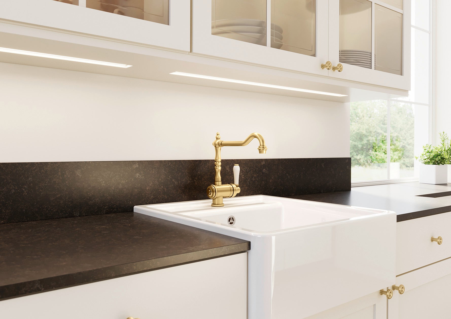 BLANCO TRADON PVD Hochdruck satin gold 526688