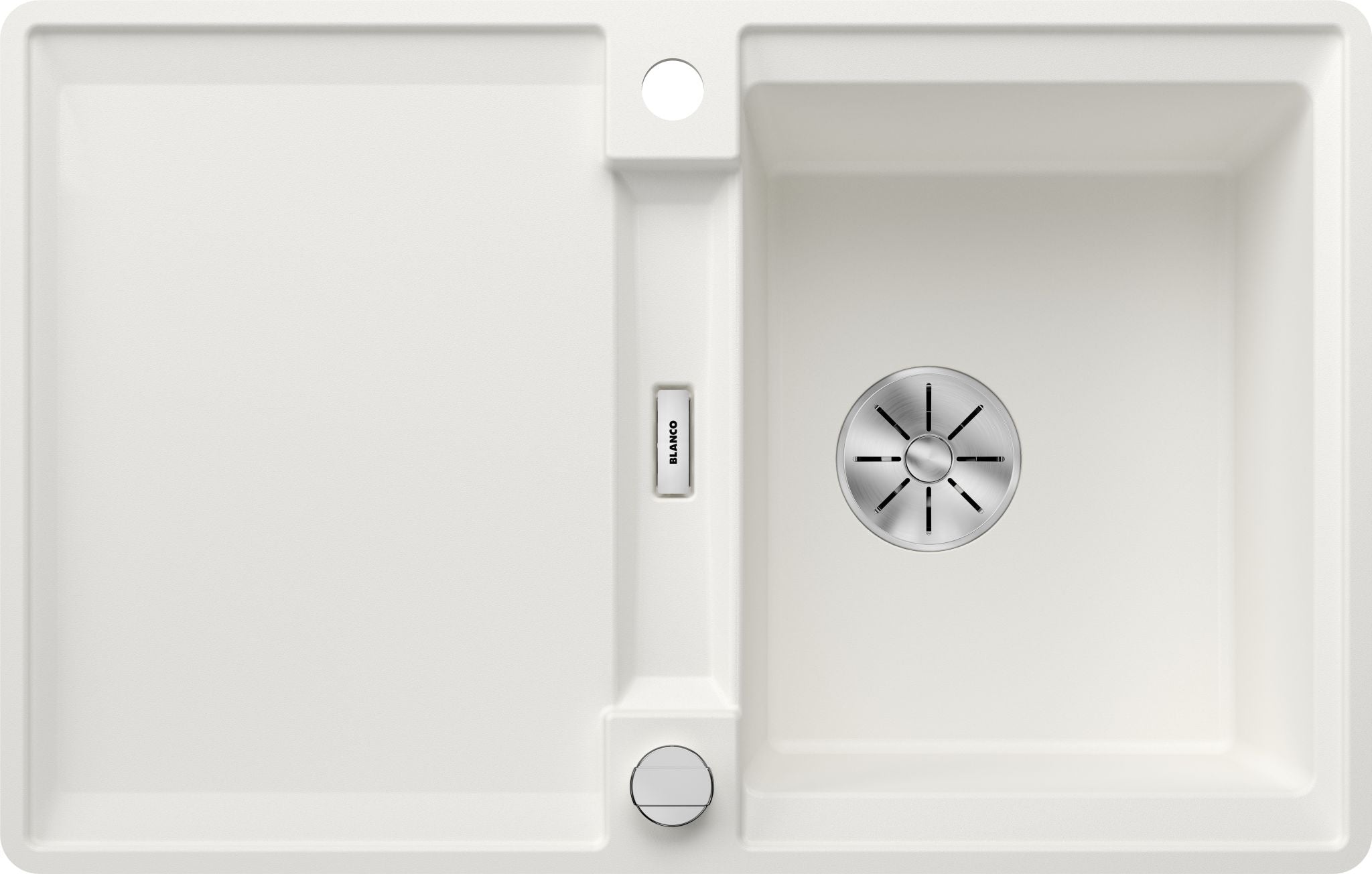 BLANCO ADIRA 45 S-F SILGRANIT mit Ablauffernbedienung mit Zubehör reversibel weiß 527597