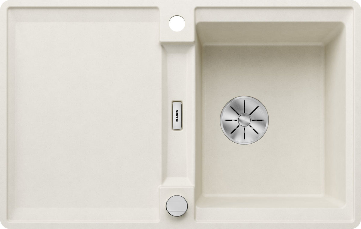 BLANCO ADIRA 45 S-F SILGRANIT mit Ablauffernbedienung mit Zubehör reversibel softweiß 527598