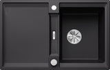 BLANCO ADIRA 45 S SILGRANIT mit Ablauffernbedienung mit Zubehör reversibel schwarz 527585