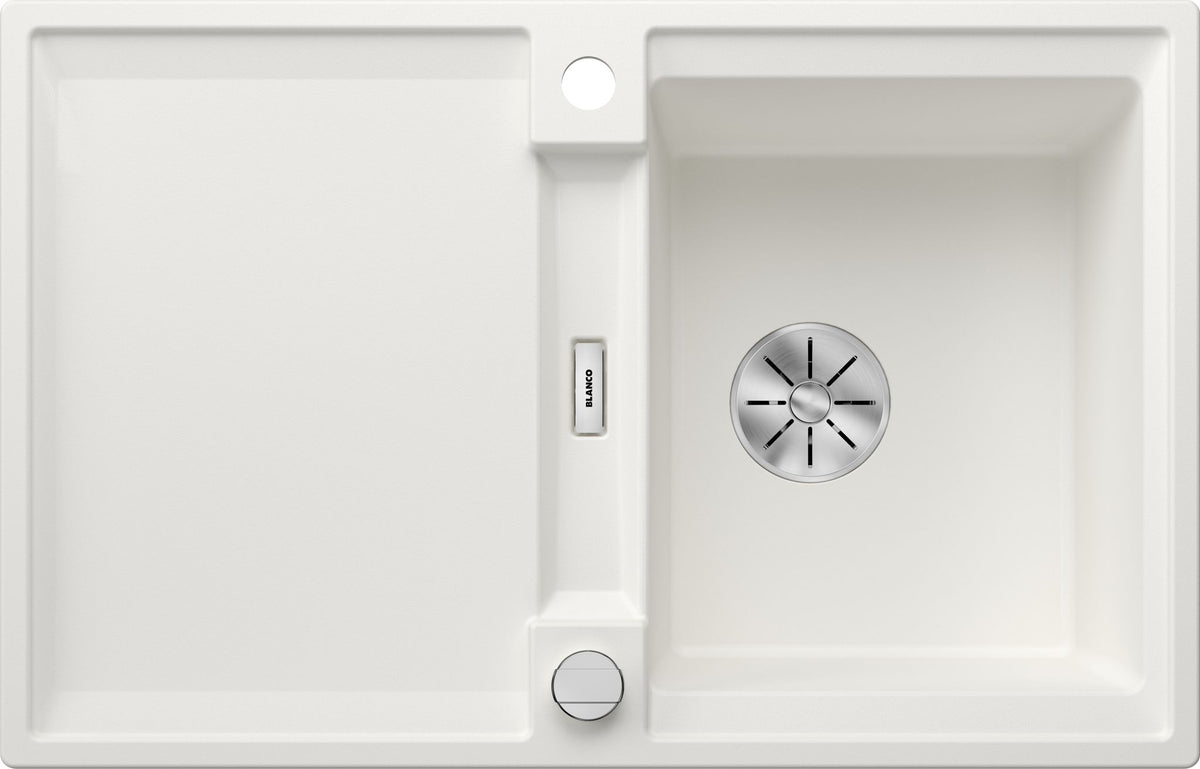BLANCO ADIRA 45 S SILGRANIT mit Ablauffernbedienung mit Zubehör reversibel weiß 527589