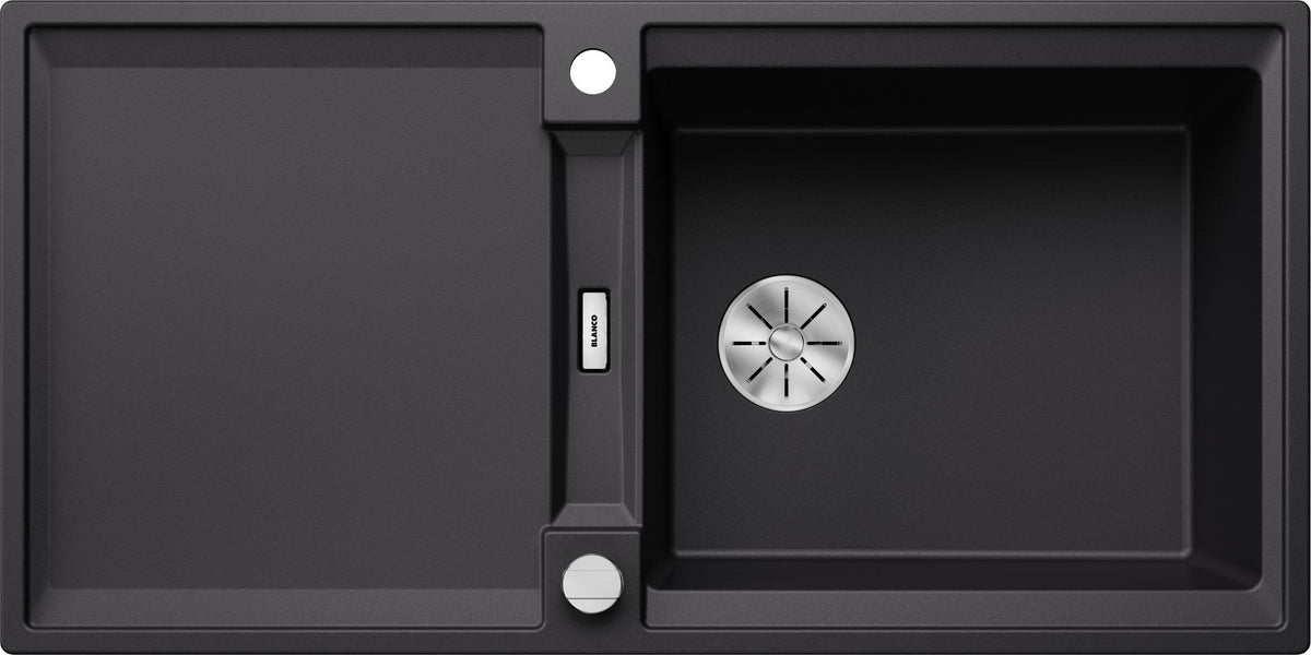BLANCO ADIRA XL 6 S-F SILGRANIT mit Ablauffernbedienung mit Zubehör reversibel schwarz 527625