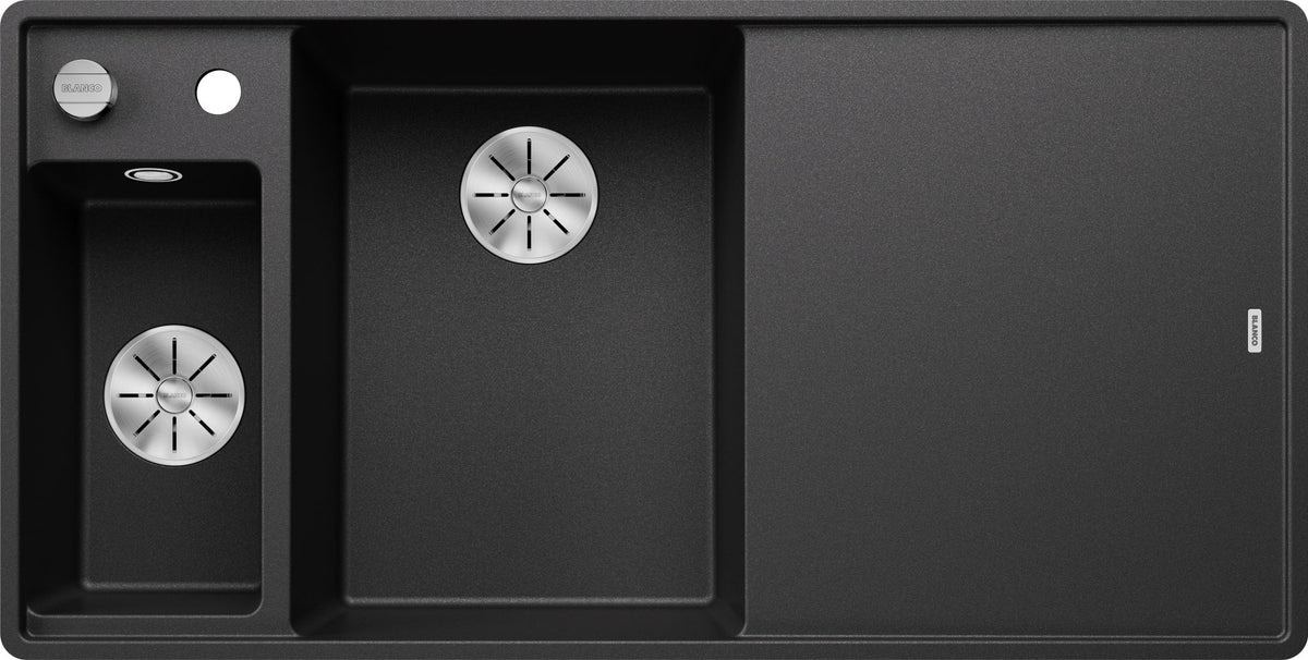 BLANCO AXIA III 6 S-F SILGRANIT mit Glasschneidbrett Becken links anthrazit 524669