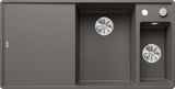 BLANCO AXIA III 6 S-F SILGRANIT mit Ablauffernbedienung inkl. Glasschneidbrett Becken rechts vulkangrau 527232
