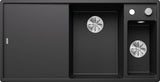 BLANCO AXIA III 6 S SILGRANIT mit Ablauffernbedienung inkl. Glasschneidbrett Becken rechts anthrazit 523472