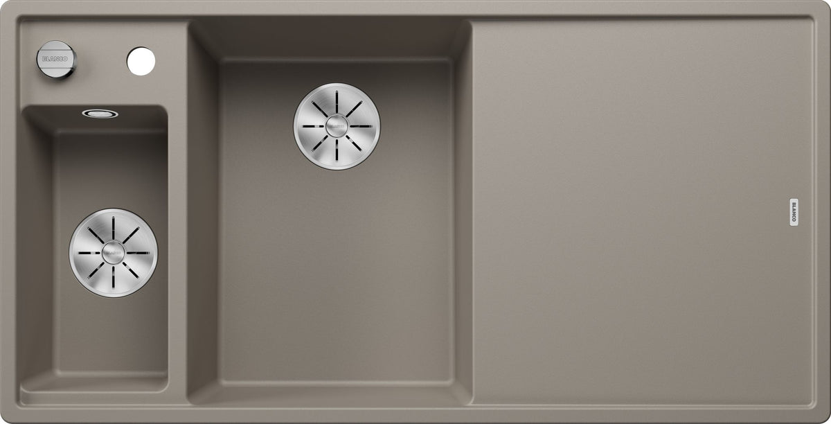 BLANCO AXIA III 6 S SILGRANIT mit Holzschneidbrett Becken links tartufo 524650