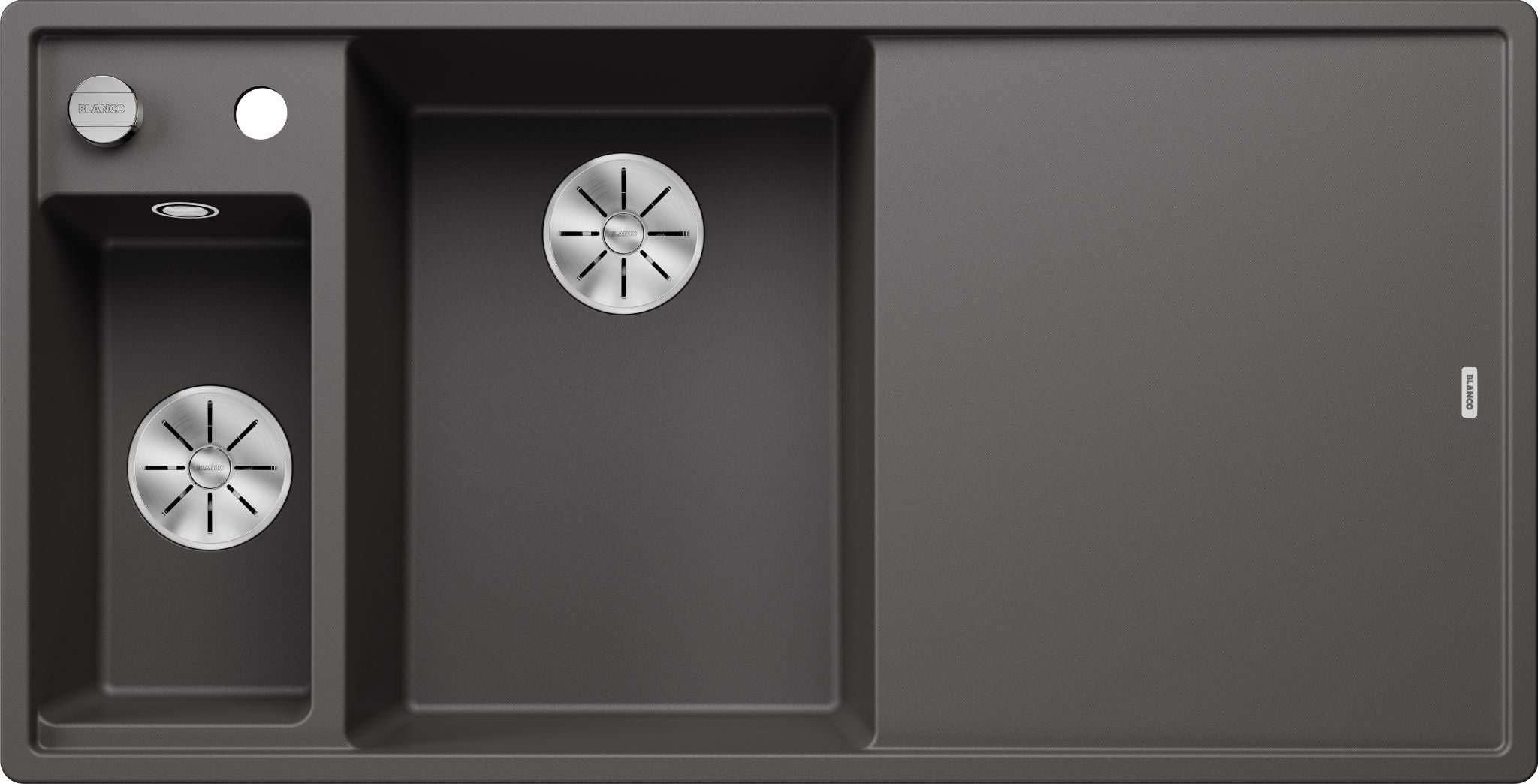 BLANCO AXIA III 6 S SILGRANIT mit Glasschneidbrett Becken links felsgrau 524654