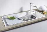 BLANCO AXIA III 6 S SILGRANIT mit Glasschneidbrett Becken links weiß 524657