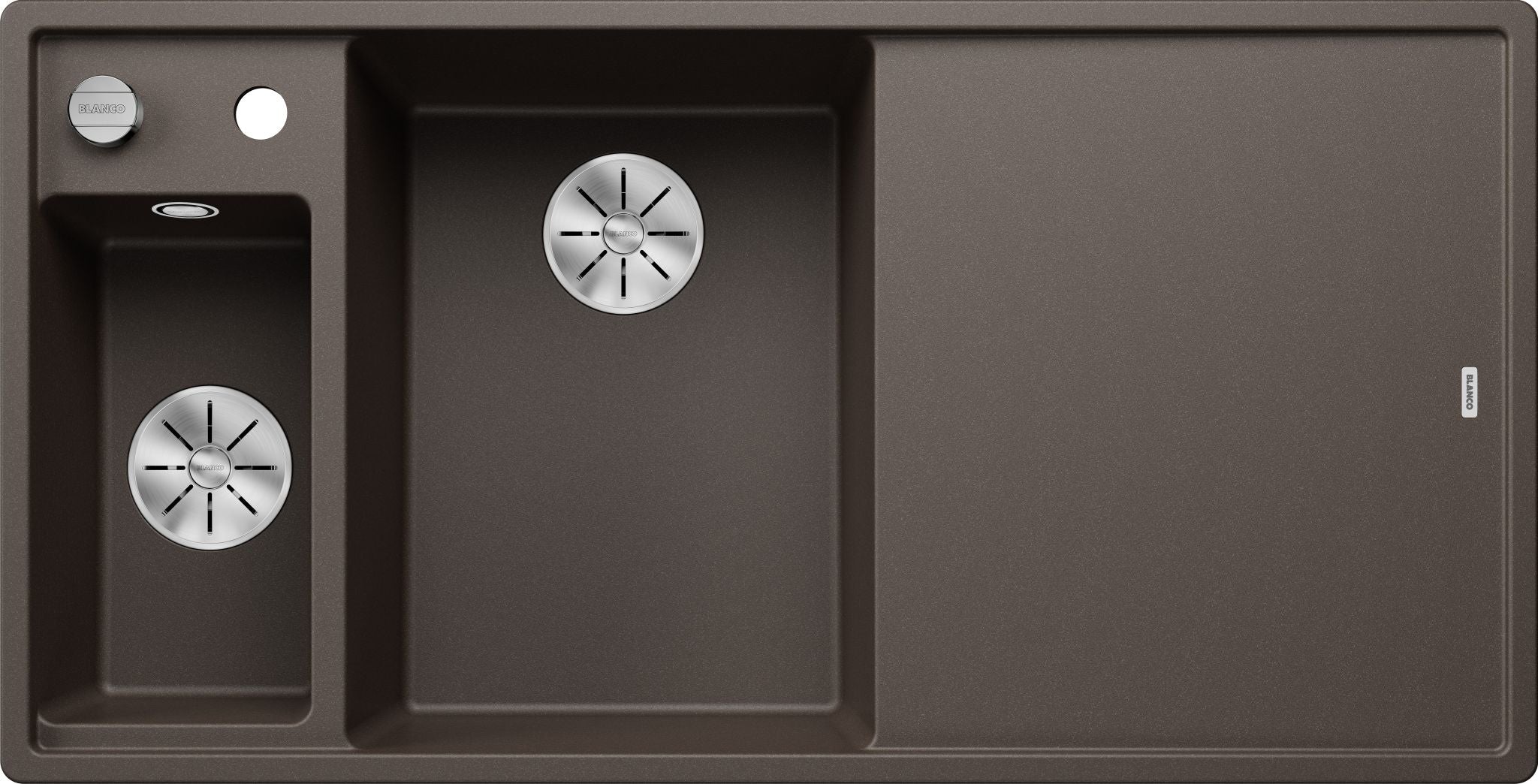 BLANCO AXIA III 6 S SILGRANIT mit Glasschneidbrett Becken links café 524662