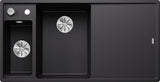 BLANCO AXIA III 6 S SILGRANIT mit Glasschneidbrett Becken links schwarz 525848