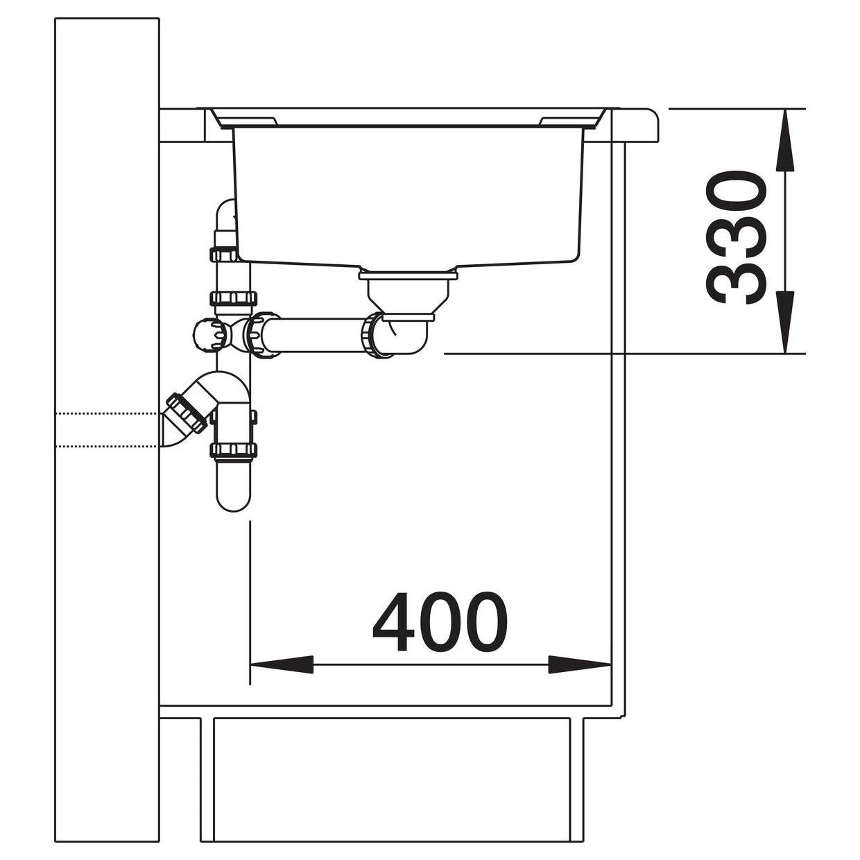BLANCO AXIS III 5 S-IF Edelstahl Seidenglanz mit Ablauffernbedienung mit Zubehör reversibel 522103