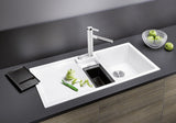 BLANCO COLLECTIS 6 S SILGRANIT mit Ablauffernbedienung Becken rechts felsgrau 523345