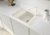 BLANCO ELON 45 S SILGRANIT mit Ablauffernbedienung mit Zubehör reversibel softweiß 527068