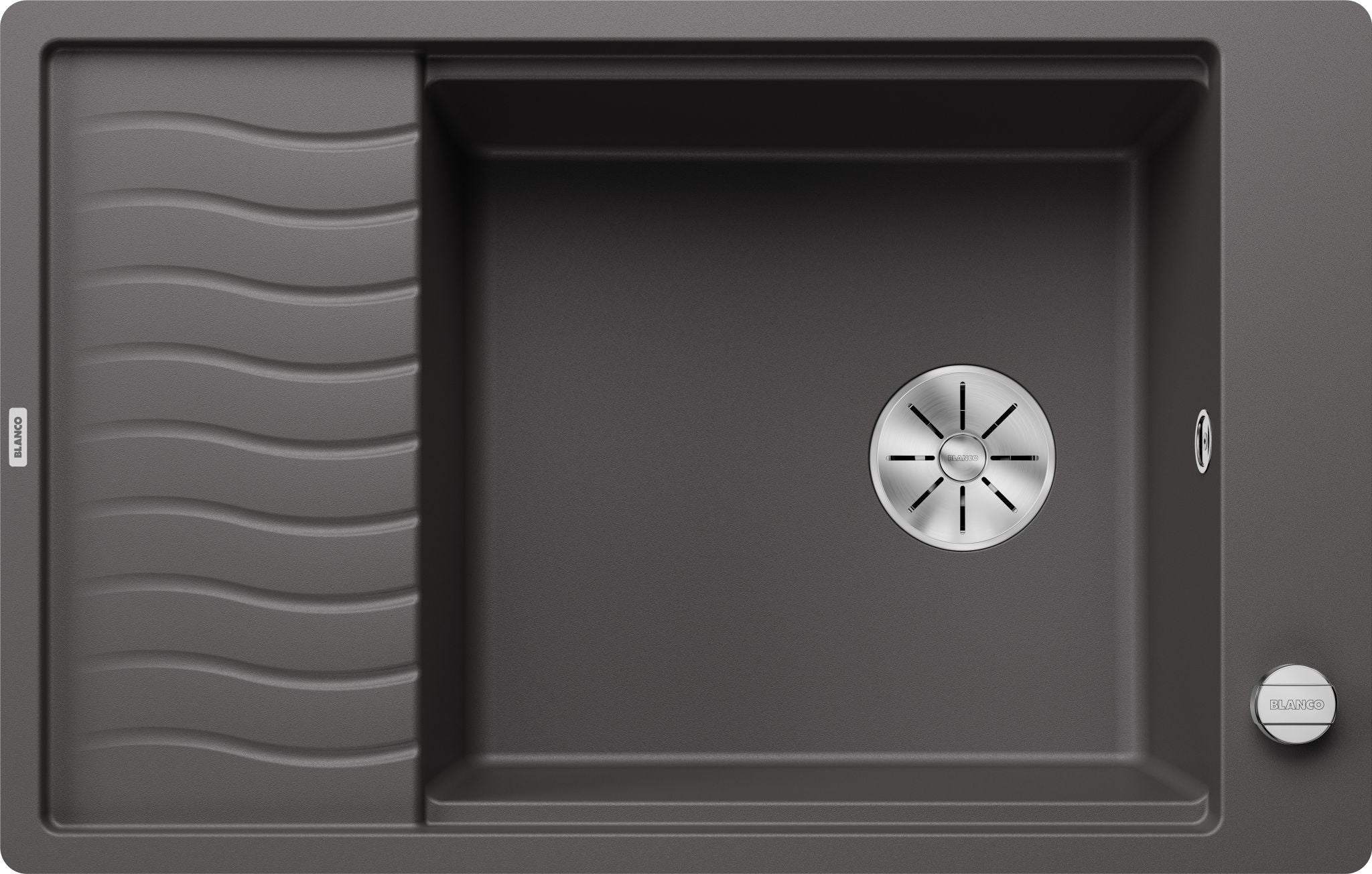 BLANCO ELON XL 6 S-F SILGRANIT mit Ablauffernbedienung mit Zubehör reversibel felsgrau 524855