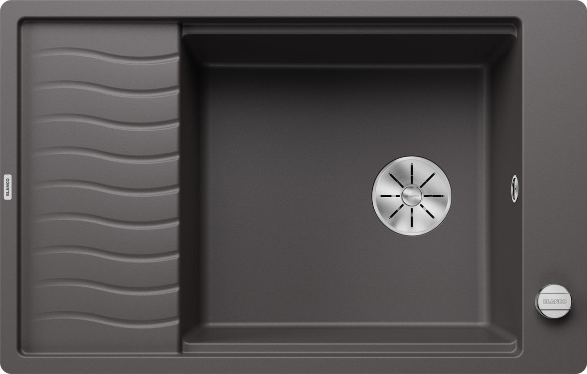 BLANCO ELON XL 6 S-F SILGRANIT mit Ablauffernbedienung mit Zubehör reversibel felsgrau 524855