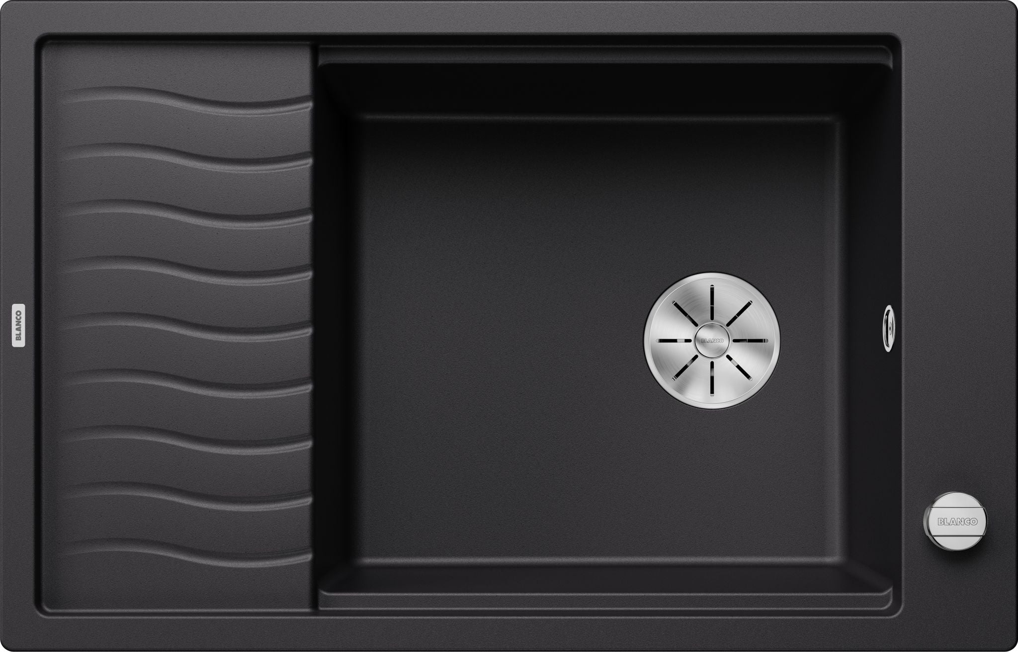 BLANCO ELON XL 6 S-F SILGRANIT mit Ablauffernbedienung mit Zubehör reversibel schwarz 525884