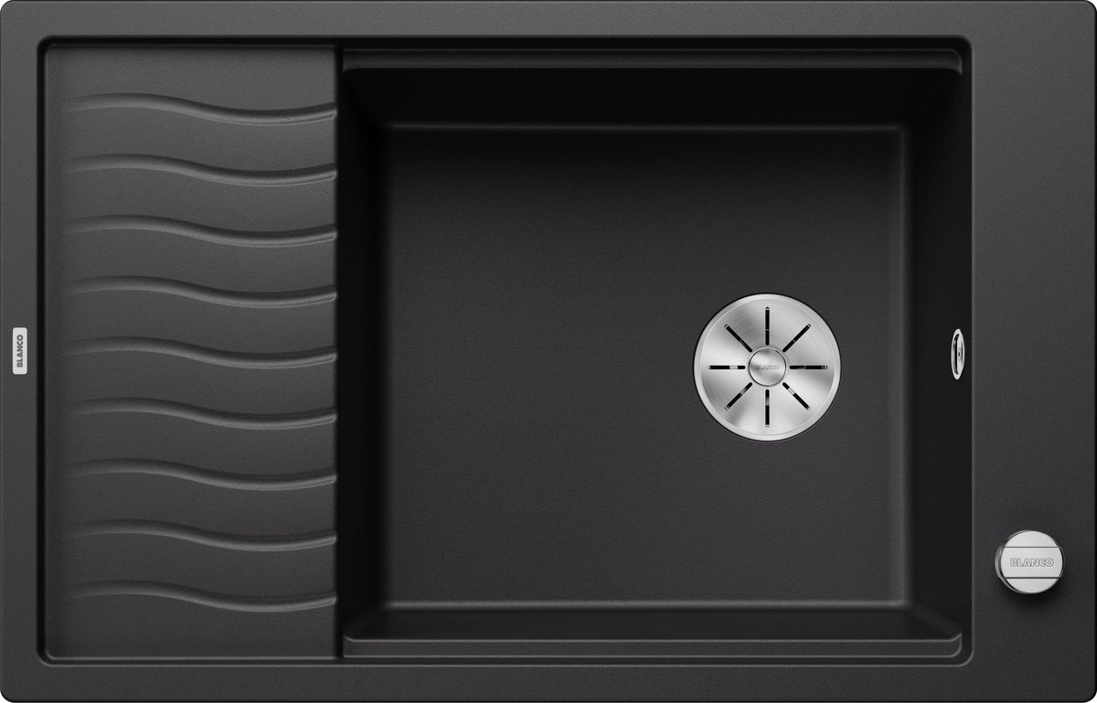 BLANCO ELON XL 6 S-F SILGRANIT mit Ablauffernbedienung mit Zubehör reversibel schwarz 525884