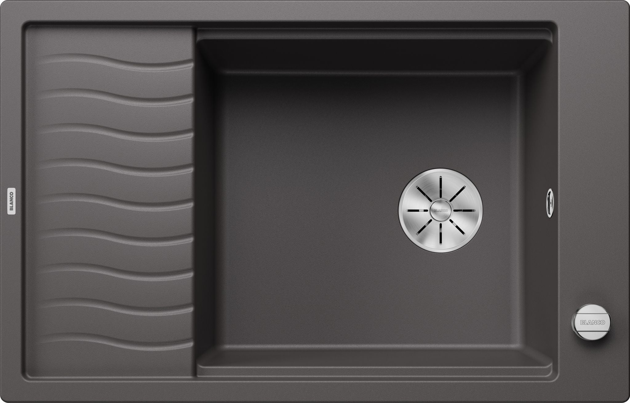 BLANCO ELON XL 6 S SILGRANIT mit Ablauffernbedienung mit Zubehör reversibel felsgrau 524835