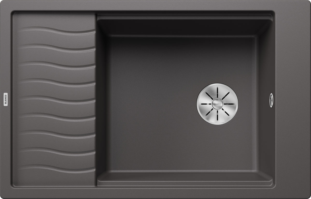 BLANCO ELON XL 6S SILGRANIT ohne Ablauffernbedienung mit Zubehör felsgrau 524845
