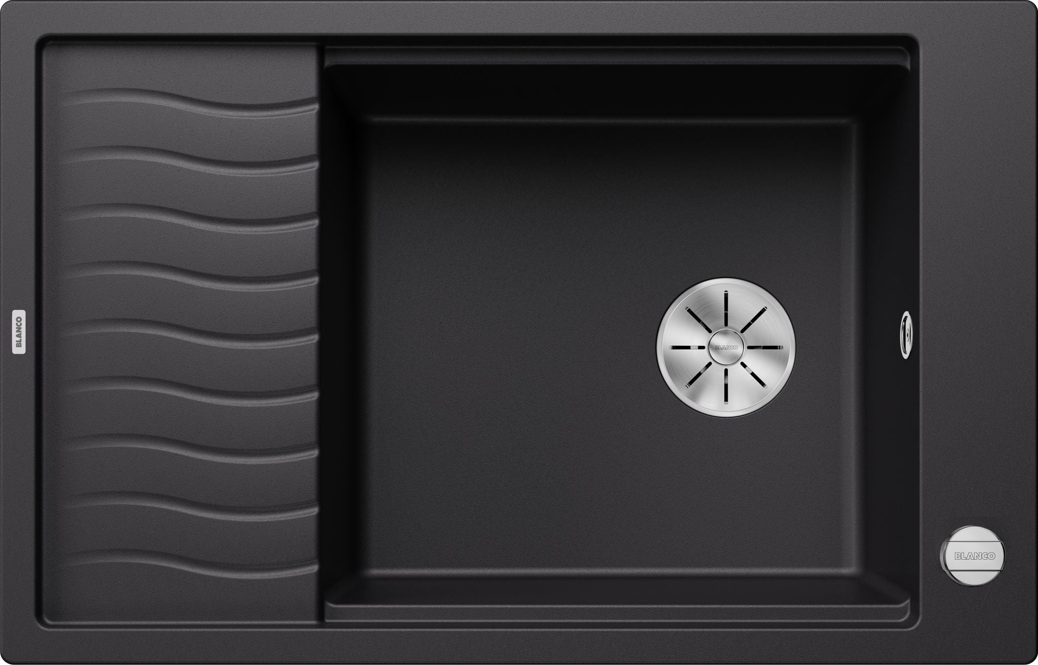 BLANCO ELON XL 6 S SILGRANIT mit Ablauffernbedienung mit Zubehör reversibel schwarz 525882