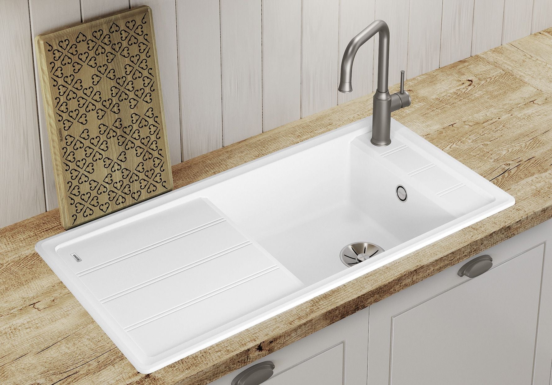 BLANCO FARON XL 6 S  SILGRANIT ohne Ablauffernbedienung ohne Zubehör reversibel café 524812