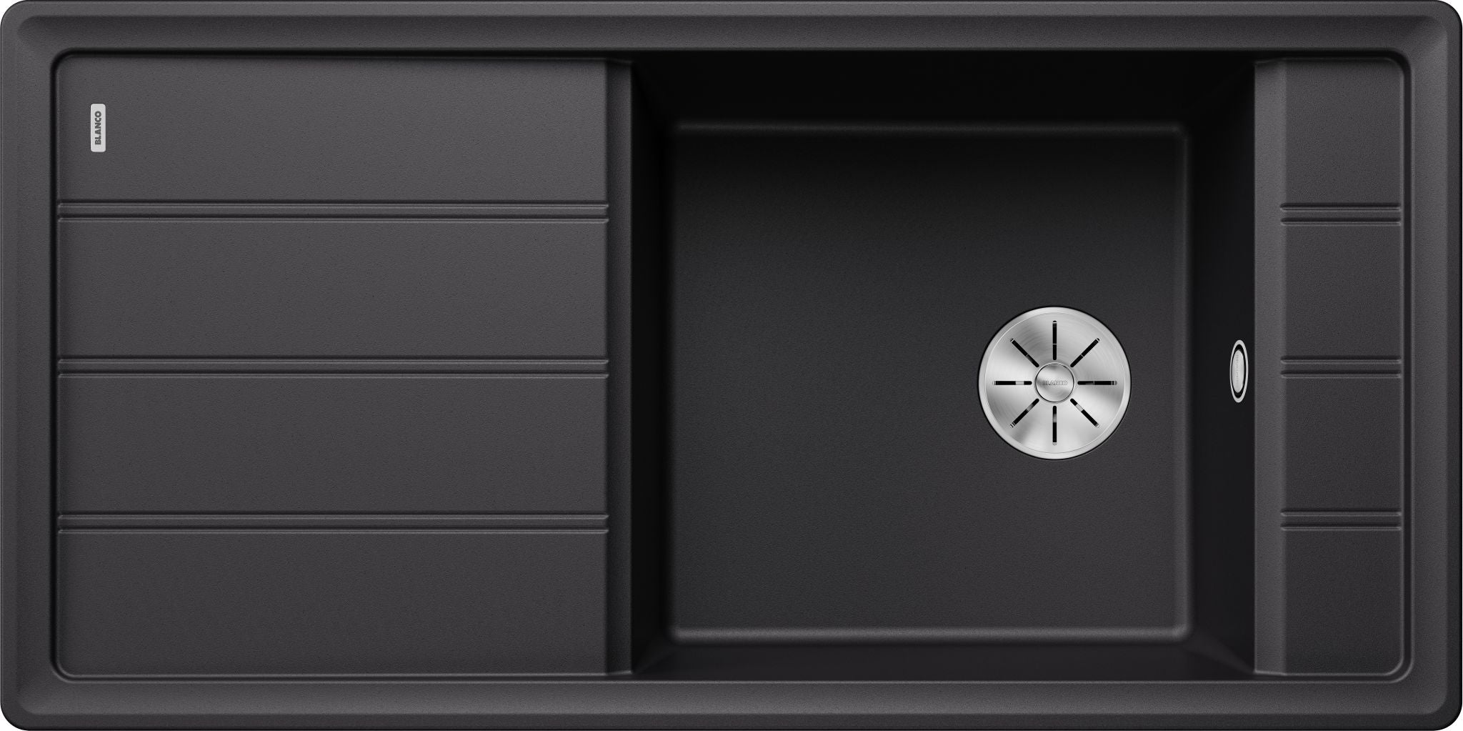 BLANCO FARON XL 6 S  SILGRANIT ohne Ablauffernbedienung ohne Zubehör reversibel schwarz 525896
