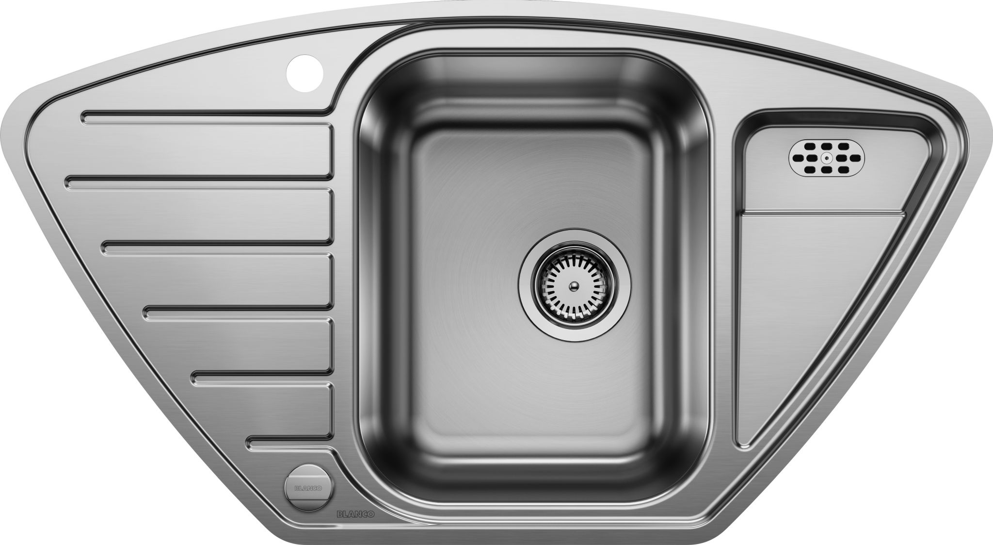BLANCO LANTOS 9 E-IF Edelstahl Bürstfinish mit Ablauffernbedienung 516277