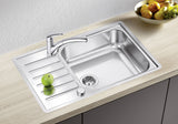 BLANCO LANTOS XL 6 S-IF Compact Edelstahl Bürstfinish mit Ablauffernbedienung 523140