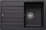 BLANCO LEGRA 45 S SILGRANIT ohne Ablauffernbedienung reversibel schwarz 526083