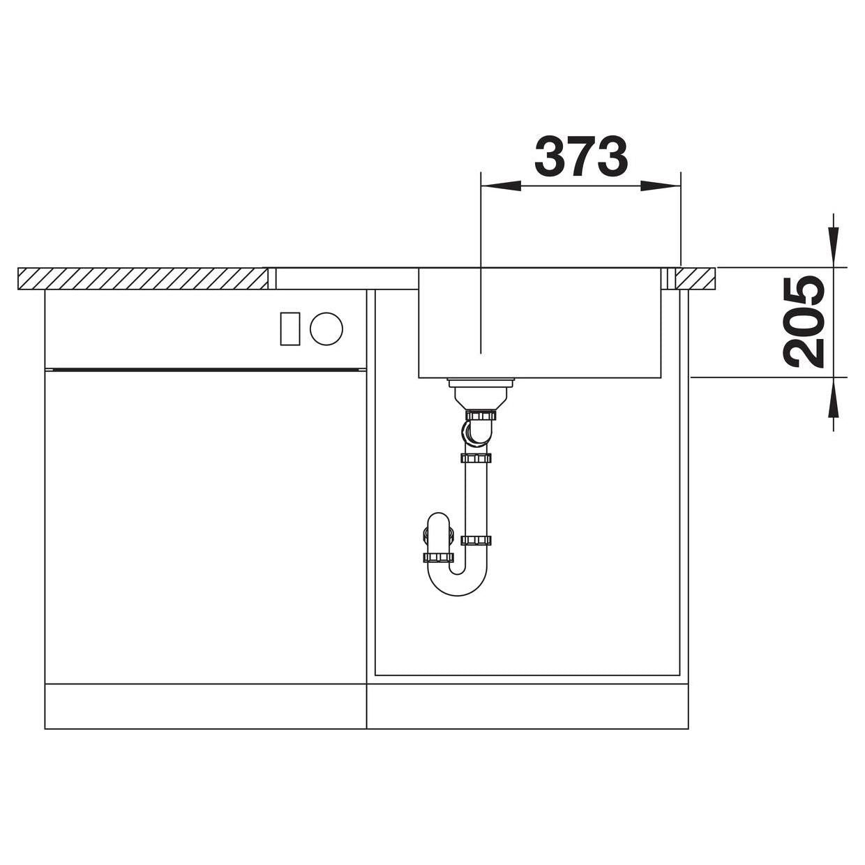 BLANCO LEMIS XL 6 S-IF Compact Edelstahl Bürstfinish mit Ablauffernbedienung reversibel 525110