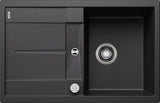 BLANCO METRA 45 S SILGRANIT mit Ablauffernbedienung reversibel anthrazit 513035