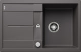 BLANCO METRA 45 S SILGRANIT mit Ablauffernbedienung reversibel felsgrau 518868