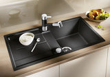 BLANCO METRA 5 S-F SILGRANIT mit Ablauffernbedienung reversibel felsgrau 519102