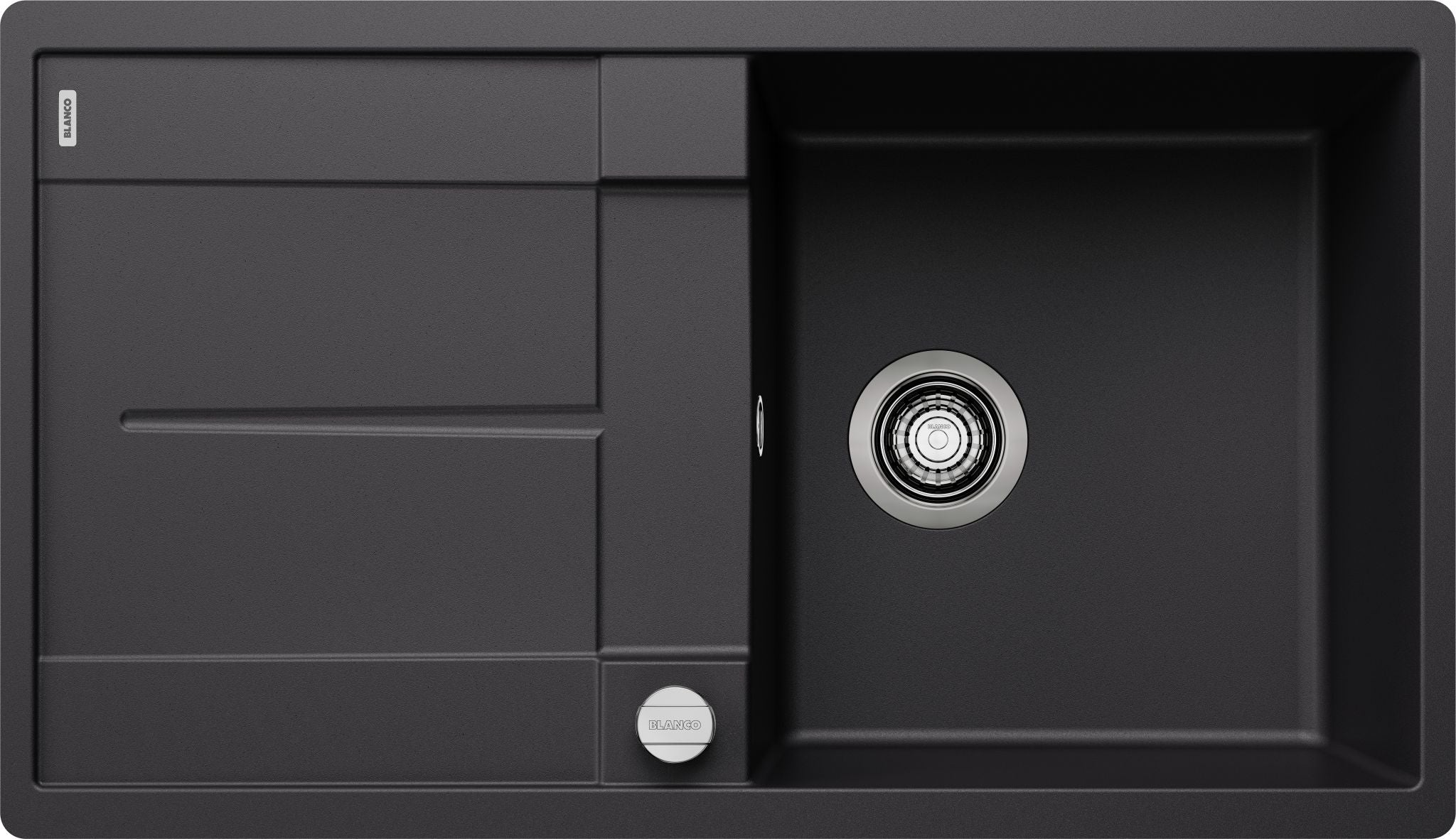 BLANCO METRA 5 S-F SILGRANIT mit Ablauffernbedienung reversibel schwarz 525921