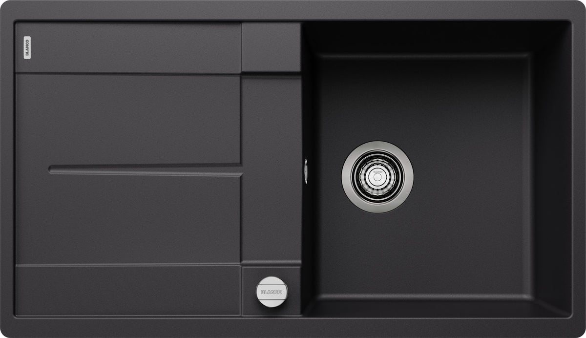 BLANCO METRA 5 S-F SILGRANIT mit Ablauffernbedienung reversibel schwarz 525921