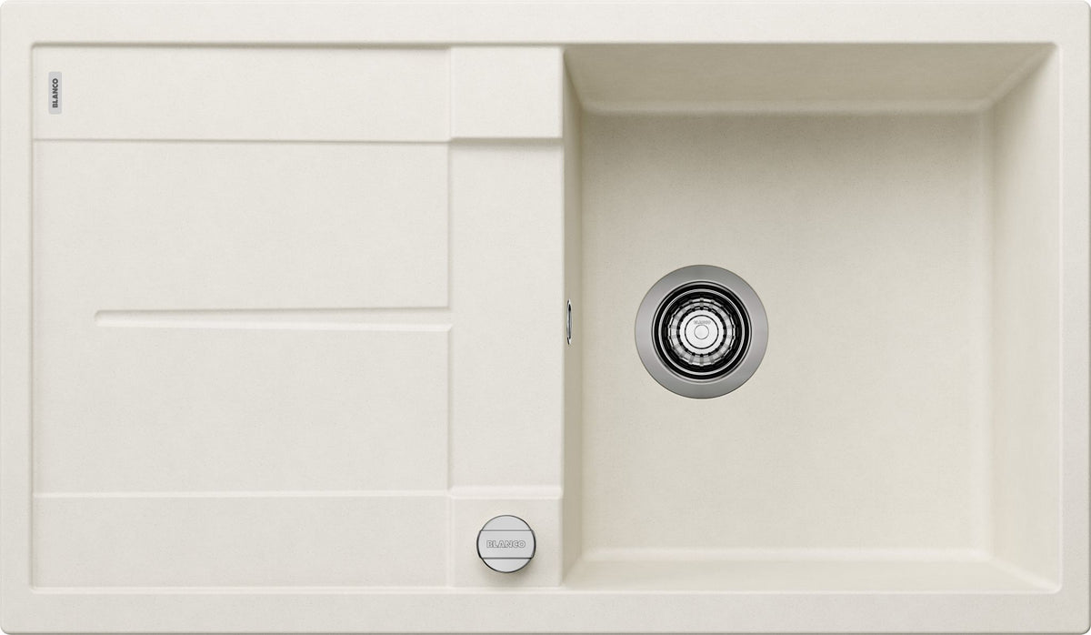 BLANCO METRA 5 S SILGRANIT mit Ablauffernbedienung reversibel softweiß 527109