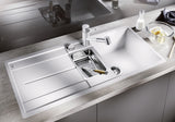 BLANCO METRA 6 S-F SILGRANIT mit Ablauffernbedienung mit Zubehör reversibel felsgrau 519118