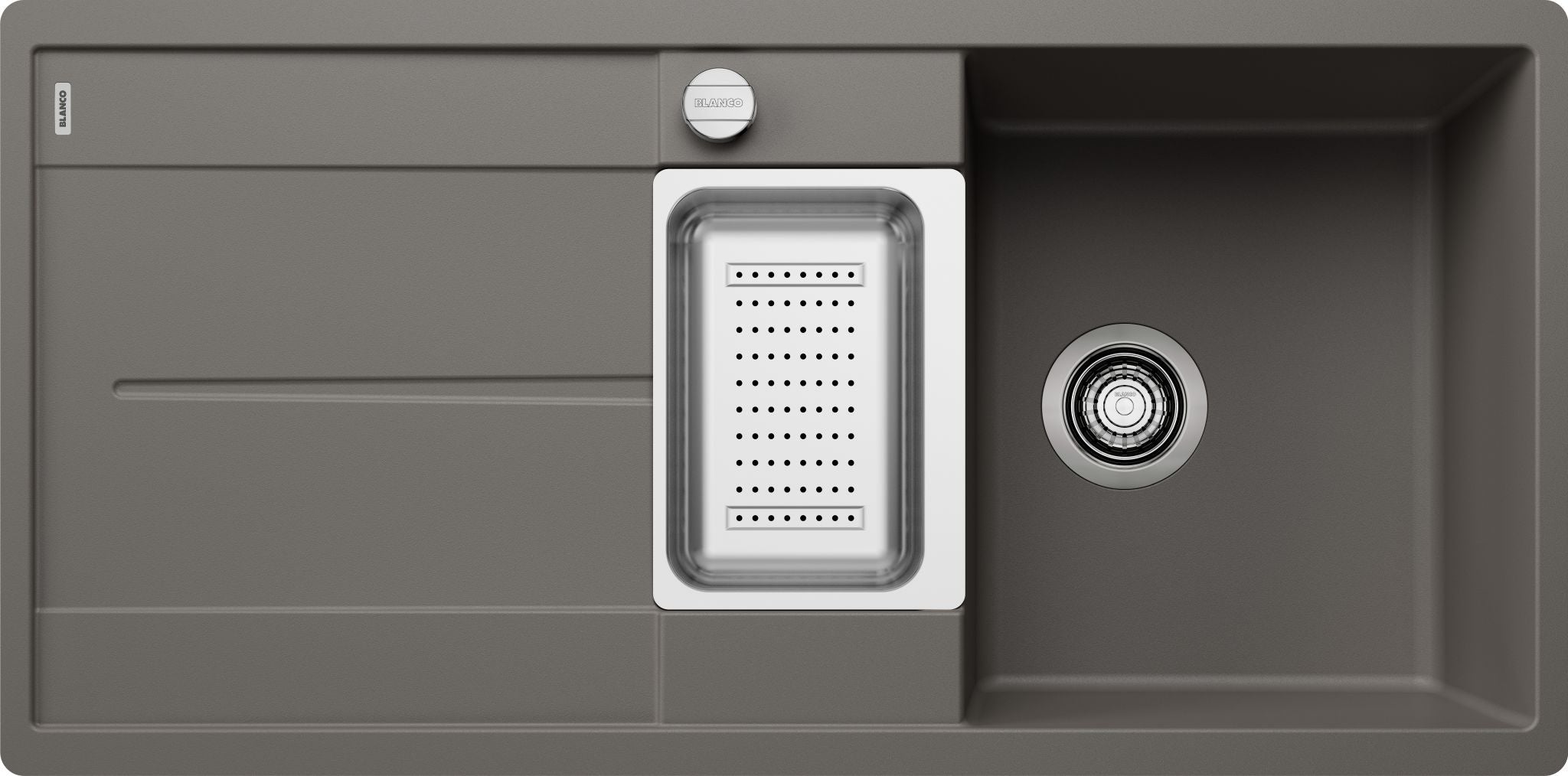 BLANCO METRA 6 S-F SILGRANIT mit Ablauffernbedienung mit Zubehör reversibel vulkangrau 527301