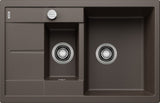 BLANCO METRA 6 S Compact SILGRANIT mit Ablauffernbedienung reversibel café 515044