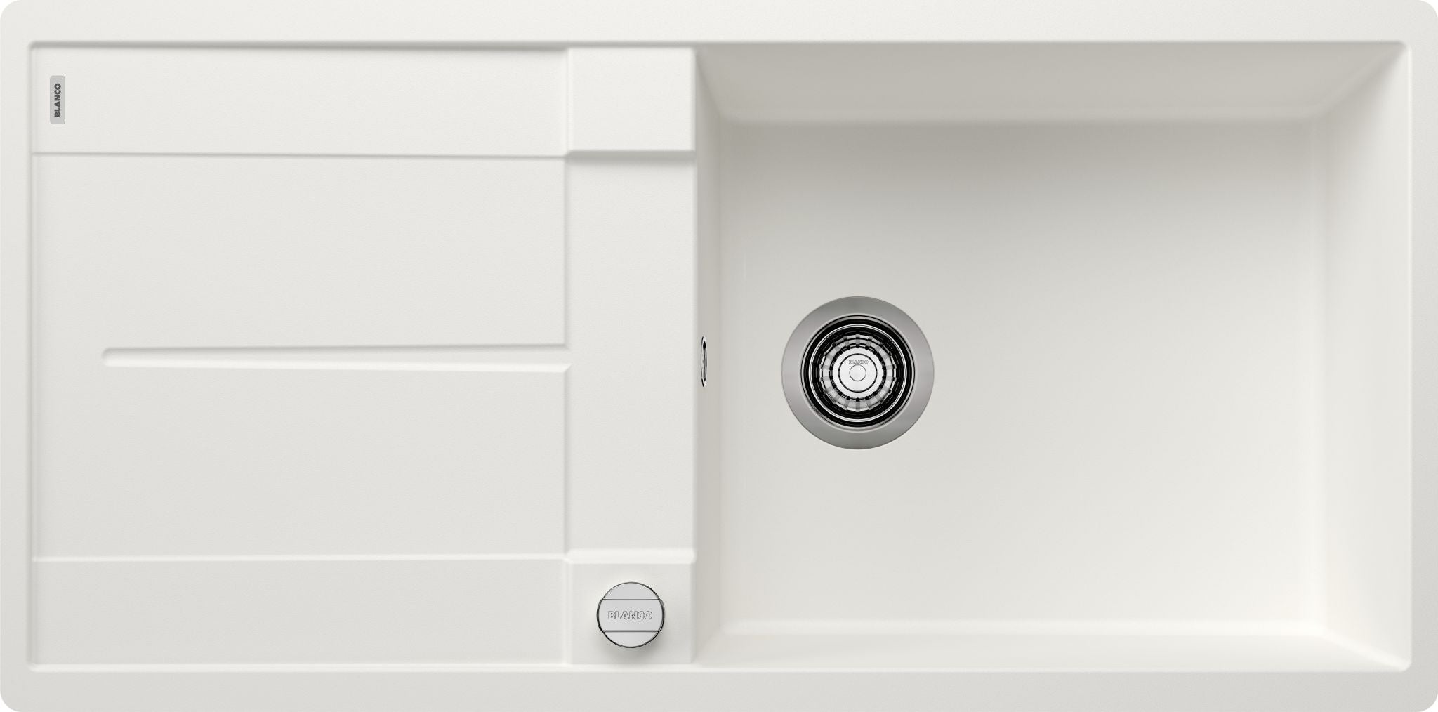 BLANCO METRA XL 6 S-F SILGRANIT mit Ablauffernbedienung reversibel weiß 516522