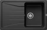 BLANCO SONA 45 S SILGRANIT ohne Ablauffernbedienung reversibel schwarz 525970